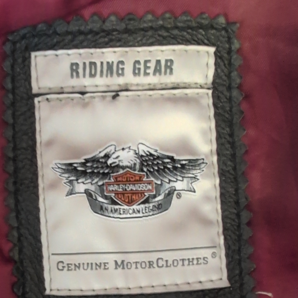 Harley Davidson Zip Out Hoodie Genuine Leather Jacket Coat XL R205 - Picture 9 of 16